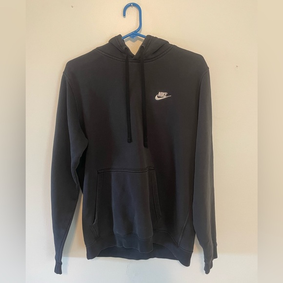 Nike Other - Nike Black Sweatshirt / Hoodie with Swoosh Logo and Drawstring Hood